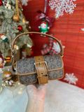  Túi Đeo Vai Michael Kors MK Colby Extra-Small Empire Monogram Shoulder Bag Màu Nâu Logo 