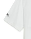  Áo Phông MLB Basic Big Logo Mega Over Fit T Shirts NEW YORK YANKEES  3ATSB0553-50WHS Màu Trắng 