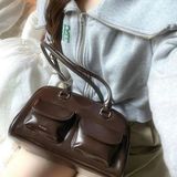  Túi Đeo Vai Stand Oil Chubby Bag Màu Nâu 