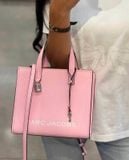  Túi Tote Marc Jacobs Mini Grind Coated Leather Tote Màu Hồng Phấn 