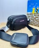  Túi Đeo Chéo Michael Kors MK Cooper Pebbled Leather Camera Bag Màu Đen 