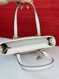  Túi Tote Michael Kors MK Jet Set Travel Extra-Small Saffiano Leather Top-Zip Tote Bag Màu Trắng Kem 