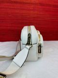  Túi Đeo Chéo Michael Kors MK Jet Set Medium Leather Crossbody Bag with Case for Apple Airpods Pro Màu Trắng 