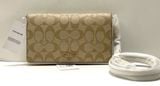  Túi Đeo Chéo Coach Anna Foldover Clutch Crossbody In Signature Canvas 