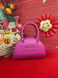  Túi Xách Marc Jacobs Small Leather Bowling Crossbody Màu Hồng Sen 