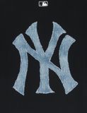  Áo Phông MLB Denimlike MONOGRAM Big Lux Over Fit T Shirts NEW YORK YANKEES 3ATSM0953-50BKS 