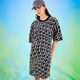  Đầm MLB Illusion Mini Dress LA Dodgers 3FOP60023-07BKS Màu Đen 