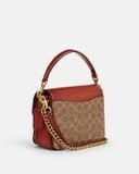  Túi Đeo Chéo Coach Cassie Crossbody Bag 19 In Signature Canvas Màu Nâu Logo CV436 