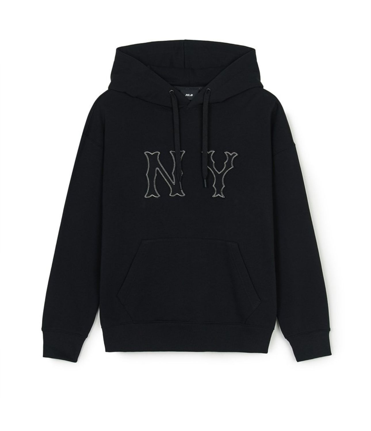 ☆MLB Korea☆ Basic Coopers Logo Mega Overfit Hoodie NY Blac Áo Hoodie MLB Coopers Big Logo Mega Overfit Hoodie NEW YORK