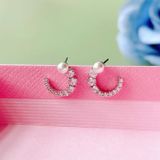  Khuyên Tai, Bông Tai Swarovski Matrix hoop earrings Crystal pearl, Round cut, White, Rhodium plated - 5692260 