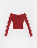  Áo BADBLOOD Barbara Off-Shoulder Top Màu Đỏ 