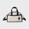 Túi Đeo Chéo WHOAU  Steve Canvas 2 Way Mini Bag WHBGF2213A Màu Trắng Viền Đen