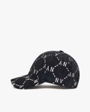 Mũ Lưỡi Trai unisex MLB Dia Monogram Velvet Structured 3ACPMV126-50BKS Màu Đen 