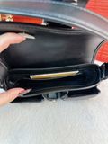  Túi Đeo Vai Michael Kors MK Colby Extra-Small Empire Monogram Shoulder Bag Màu Đen Logo 