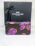  Túi Đeo Chéo Cluth Coach Morgan Crossbody In Signature Canvas With Rose Print Màu Nâu Logo CL476 