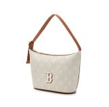  Túi Đeo Vai MLB Classic MONOGRAM Jacquard Hobo Bag BOSTON REDSOX Màu Xám 3ABQM015N-43BGL 