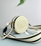  Túi Đeo Chéo MARC JACOBS Signet Circle Crossbody Bag Màu Trắng 