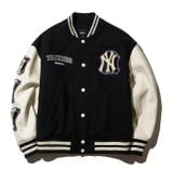  Áo Khoác Bomber MLB Wappen Play Wool Varsity Varsity New York Yankees 3AJPV0234-50BKS Màu Đen 