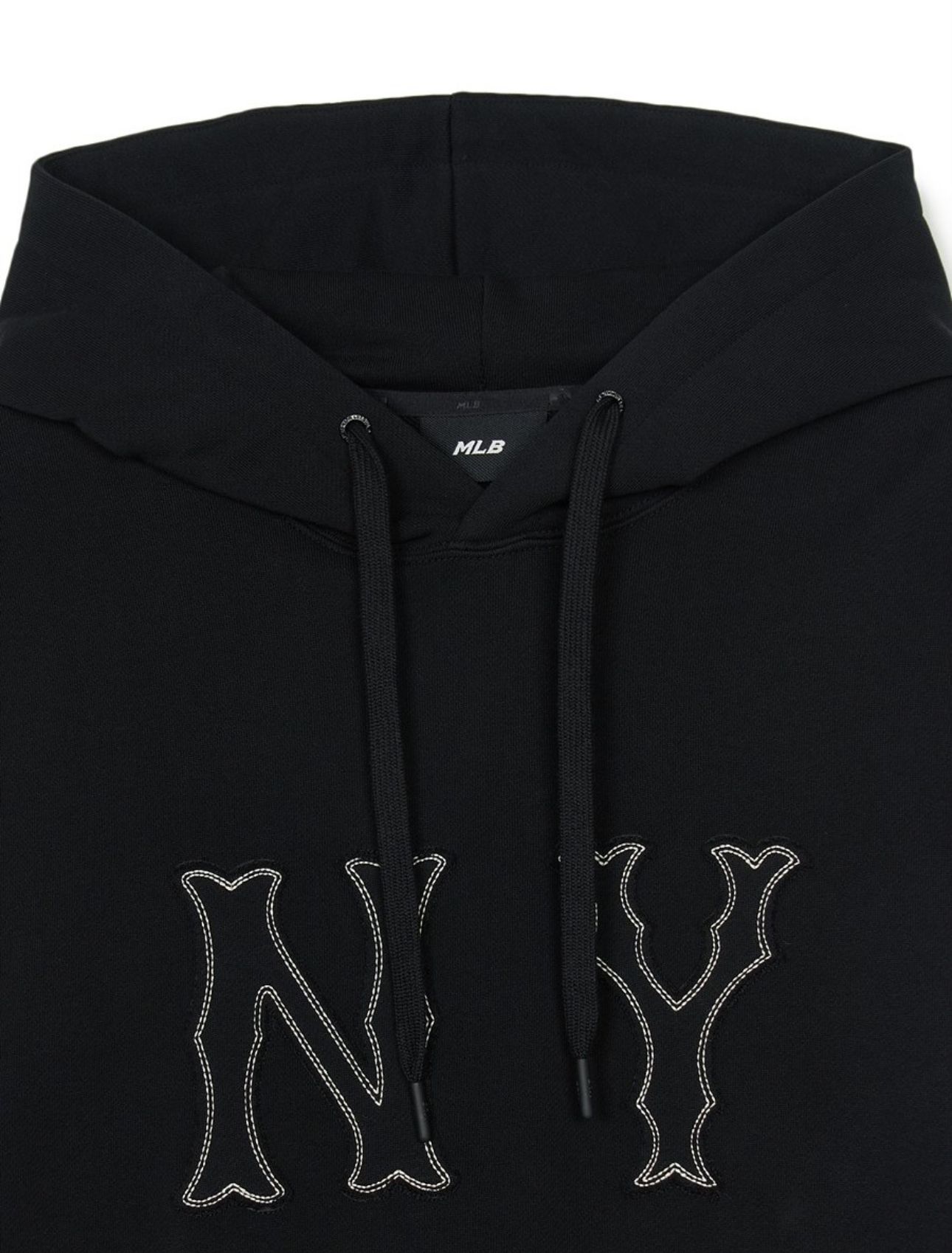 ☆MLB Korea☆ Basic Coopers Logo Mega Overfit Hoodie NY Crea Áo Hoodie MLB Coopers Big Logo Mega Overfit Hoodie NEW YORK