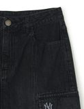  Chân Váy MLB Women`S Basic Cargo Denim Long Skirt NEW YORK YANKEES 3FDSB0251-50BKS 
