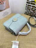  Túi Xách Tory Burch Small Robinson Spazzolato Leather Top-Handle Bag Màu Xám 147467 