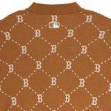  Áo Khoác Cardigan MLB Dia Monogram Boston Red Sox Cardigan 3AKCM0144-43CAS Màu Camel 
