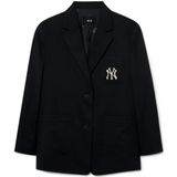  Áo Khoác Vest MLB Women's Basic Medium Logo Blazer Jacket NY Màu Đen Size M 3FJKB0231-50bks 
