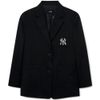  Áo Khoác Vest MLB Women's Basic Medium Logo Blazer Jacket NY Màu Đen Size M 3FJKB0231-50bks 