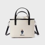  Túi Tote WHOAU Steve Canvas Tote Bag WHBGF2212A Màu Trắng Viền Đen 