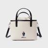 Túi Tote WHOAU Steve Canvas Tote Bag WHBGF2212A Màu Trắng Viền Đen