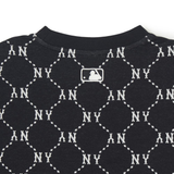  Áo Sweat MLB Jacquard Dia MonogramNew York Yankees Sweatshirts Màu Đen 3AMTM0141-50BKS 
