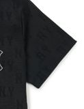  Áo Crop Top MLB Women`S Classic MONOGRAM Jacquard Crop T Shirts NEW YORK YANKEES 3FTSM0153-50BKS Màu Đen 