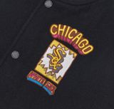  Áo Khoác MLB City Baseball Varcity Jumpers Chicago White Sox 3Ajpc0124-44Bks 