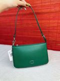  Túi Đeo Vai Coach Pouch Bag With Signature Canvas Màu Xanh Lá CJ797 