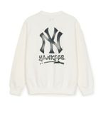 Áo Sweat MLB Basic Back Big Logo Overfit Sweatshirts NEW YORK YANKEES 3AMTB0551-50CRS Màu Trắng 