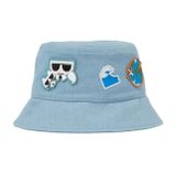  Mũ Bucket Karl Lagerfeld Souvenirs Denim Bucket Hat Màu Xanh Blue 