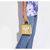  Túi Đeo Chéo Coach Mini Pepper Crossbody In Colorblock C8748 Màu Vàng Phối Trắng 
