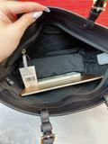  Túi Tote Michael Kors MK Jet Set Medium Double Pocket Tote Tote Bag Màu Đen Hoa Trắng 