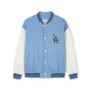 Áo Khoác Bomber MLB Public Wool Big Lux Varsity Jacket 3AJPV0541-07SBS Màu Xanh