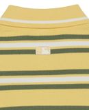  Áo Polo MLB Women`S Varsity Stripe Half Zip Crop Knit Pullover NEW YORK YANKEES 3FKPV0253-50YEL Màu Vàng 
