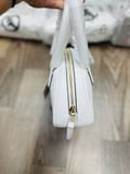  Túi Đeo Vai Michael Kors MK Lulu Small Pebbled Leather Satchel Màu Trắng 