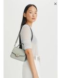  Túi Xách Tory Burch Small Robinson Spazzolato Leather Top-Handle Bag Màu Xám 147467 