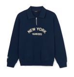  Áo Sweat MLB Varsity Lettering Over Fit Half Zip Sweatshirts NEW YORK YANKEES Màu Xanh Navy 3AMTV0244-50NYS 