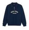  Áo Sweat MLB Varsity Lettering Over Fit Half Zip Sweatshirts NEW YORK YANKEES Màu Xanh Navy 3AMTV0244-50NYS 