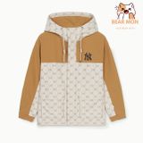  Áo Khoác Gió MLB  Dia Monogram Jqd Blocking Windbreaker New York Yankees 3Awjm0151-50Cal 
