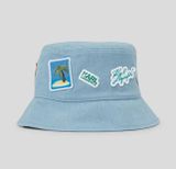  Mũ Bucket Karl Lagerfeld Souvenirs Denim Bucket Hat Màu Xanh Blue 