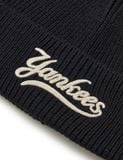  Mũ Len MLB Varsity Curlsive Mid Beanie NEW YORK YANKEES 3ABNVM146 Màu Trắng Kem / Đen 