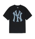  Áo Phông MLB Denimlike MONOGRAM Big Lux Over Fit T Shirts NEW YORK YANKEES 3ATSM0953-50BKS 