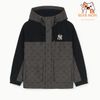  Áo Khoác Gió MLB Dia Monogram Jqd Blocking Windbreaker New York Yankees 3Awjm0151-50Cgd Màu Đen Xám 