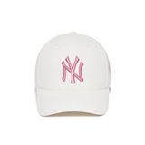  Mũ Lưỡi Trai MLB MLB Diamond Structure New York Yankees White Pink  3ACP8501N-50IVS 